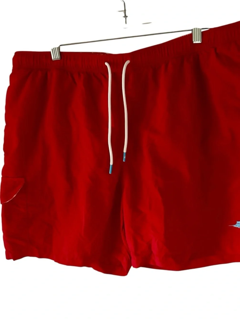 Tommy Bahama Men's Red Swim Shorts with Drawstring
